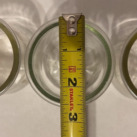 🌀 8 glass yogurt jars empty 3 Oui blue EUC DIY 5 clear lot craft bundle - Picture 15 of 16